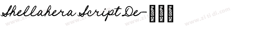 Shellahera Script De字体转换